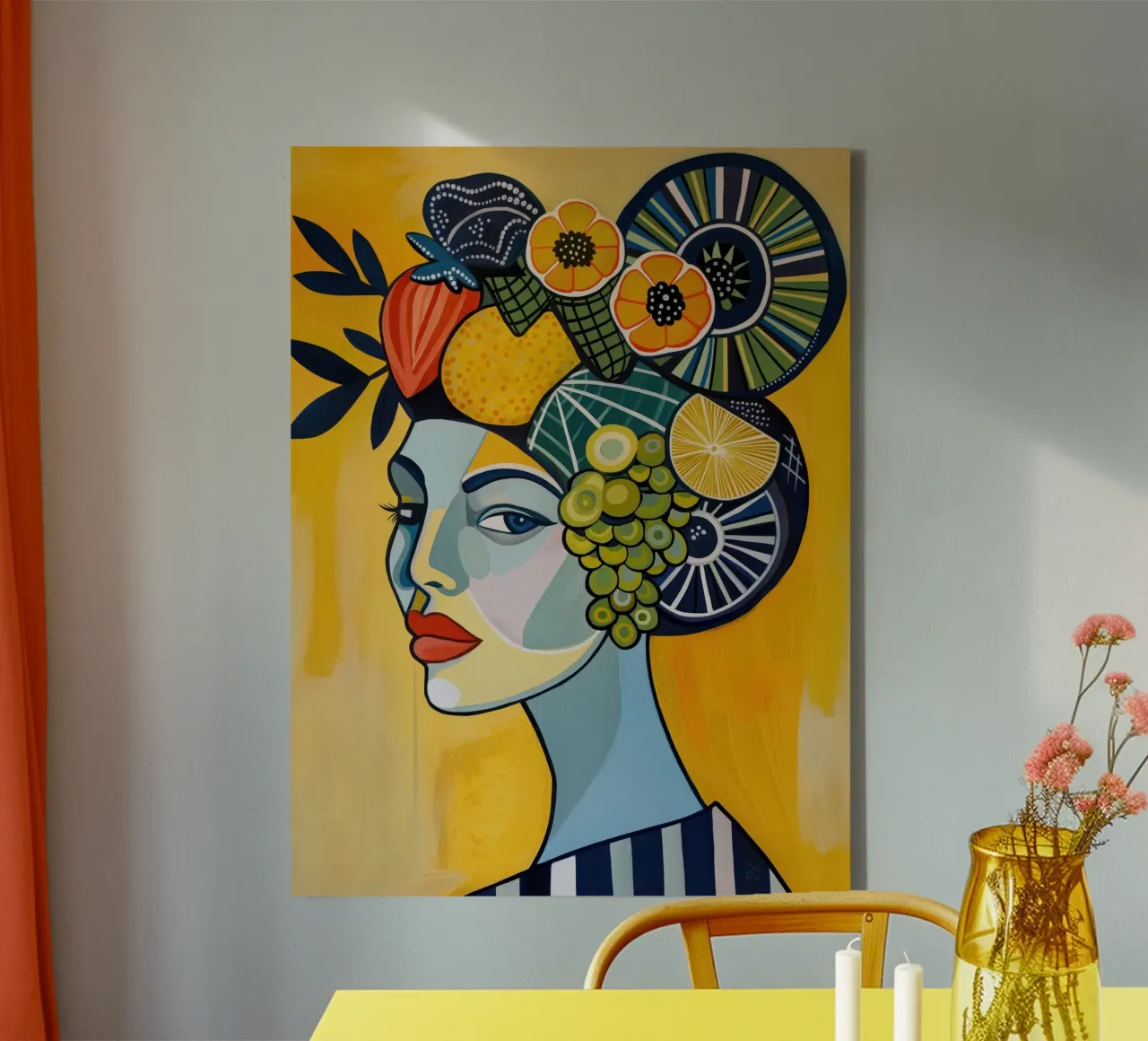 Muurkunst van Imagine canvas met Baklijst van Imagine