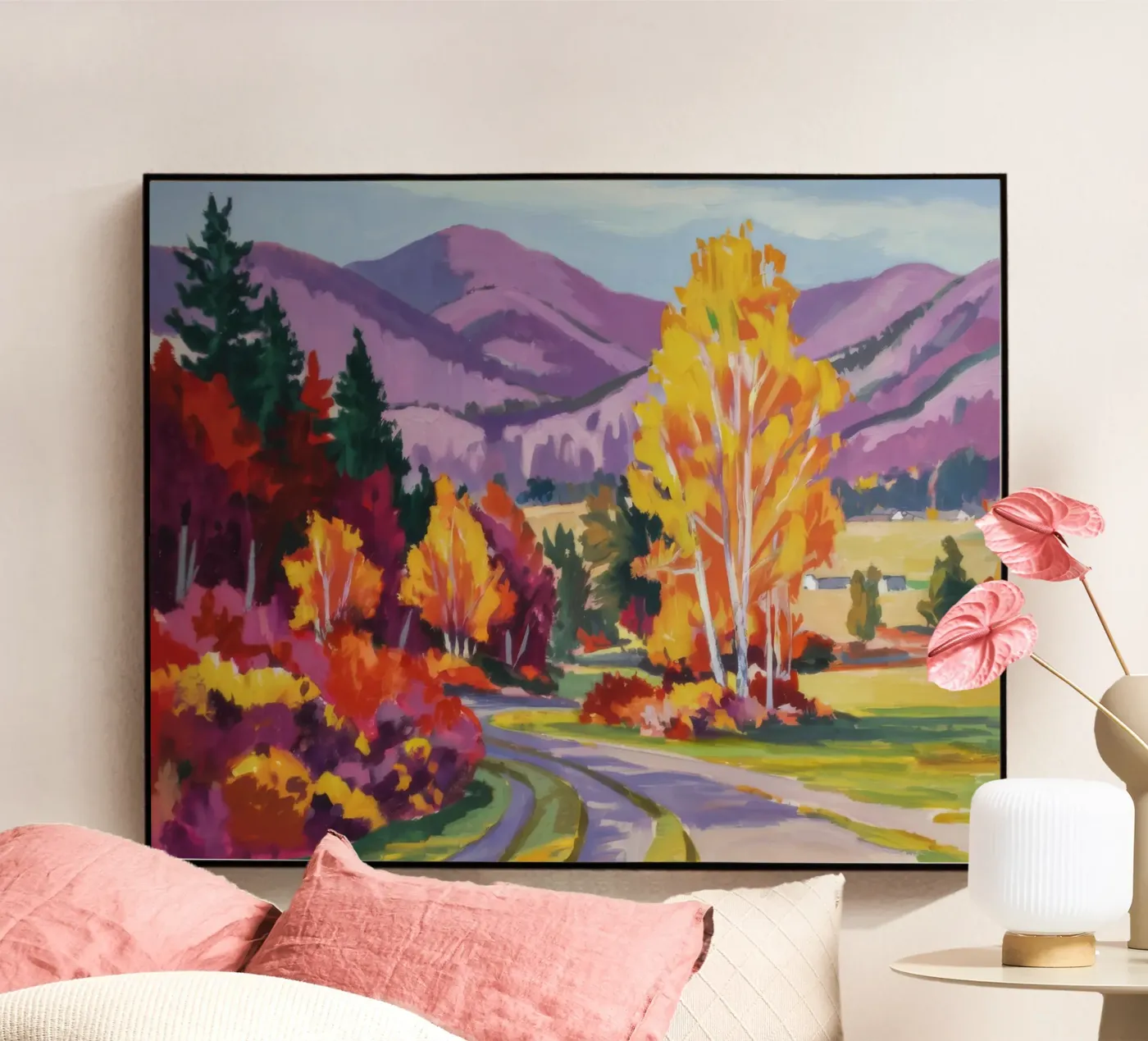 Forest Firefall Road Acryl-Glas von Celestial Harmony