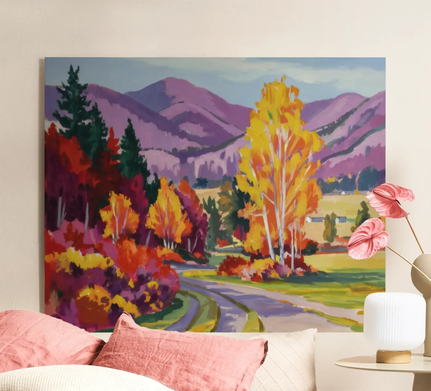 Forest Firefall Road Acryl-Glas von Celestial Harmony