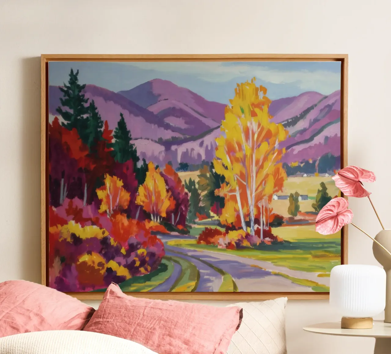 Strada forestale Firefall tela con Cornice a cassetta da Celestial Harmony