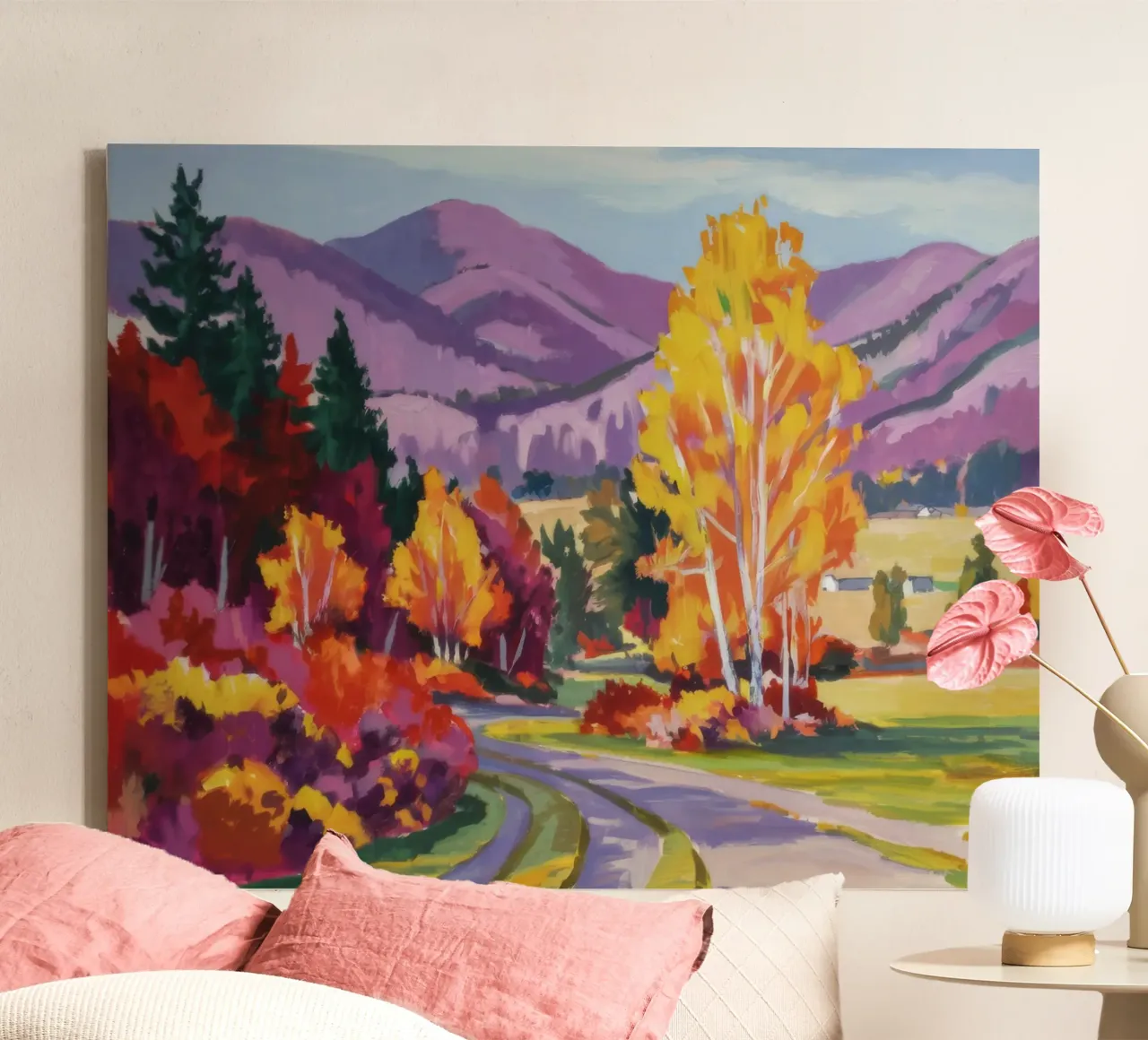 Strada forestale Firefall tela con Cornice a cassetta da Celestial Harmony