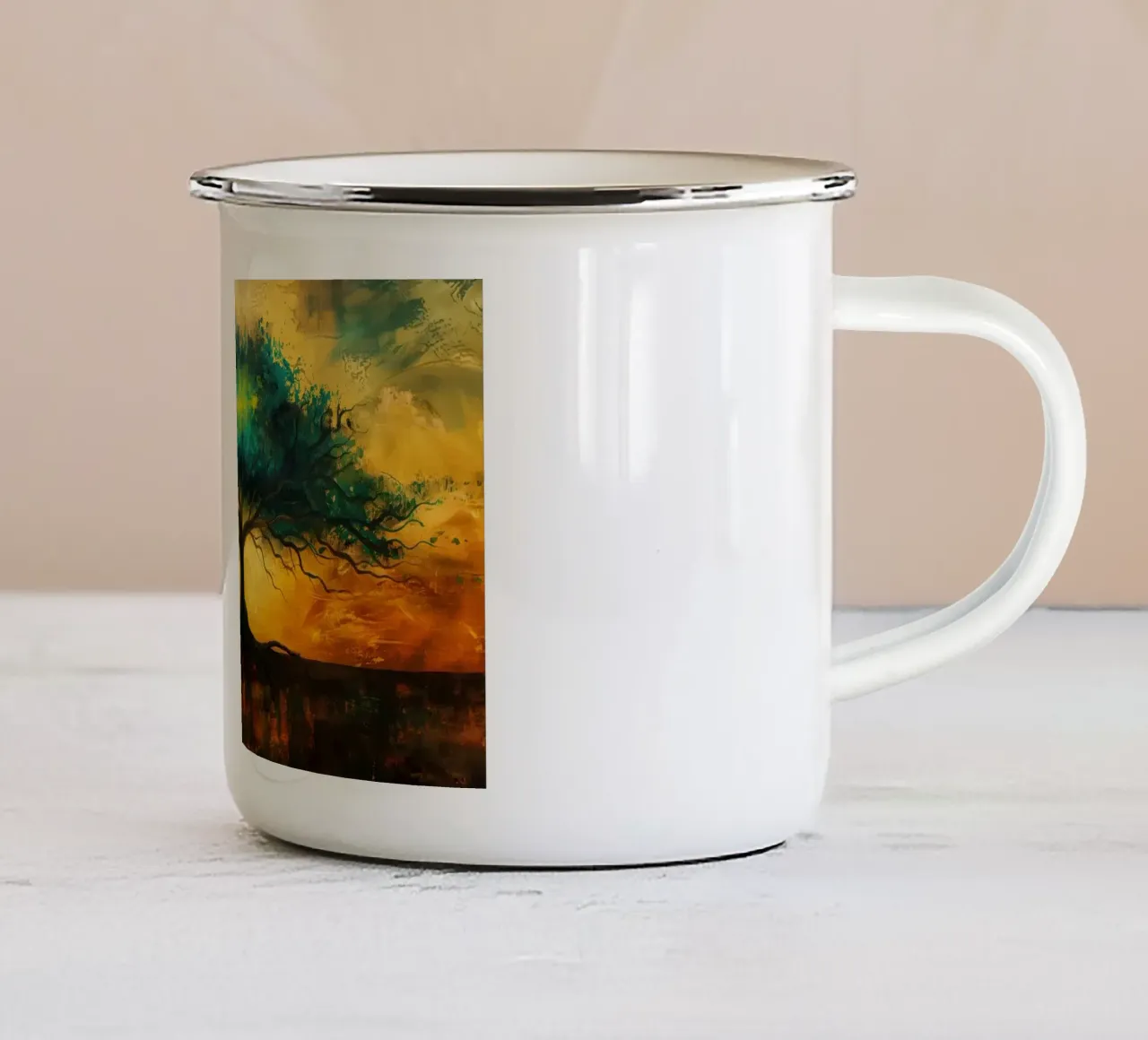 Arte da parete di Imagine tazza in smalto da Imagine