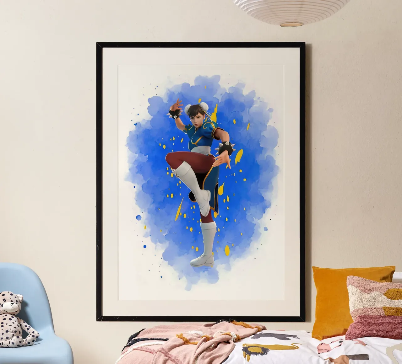 Chun Li Fortnite poster con telaio in alluminio da NextPixel