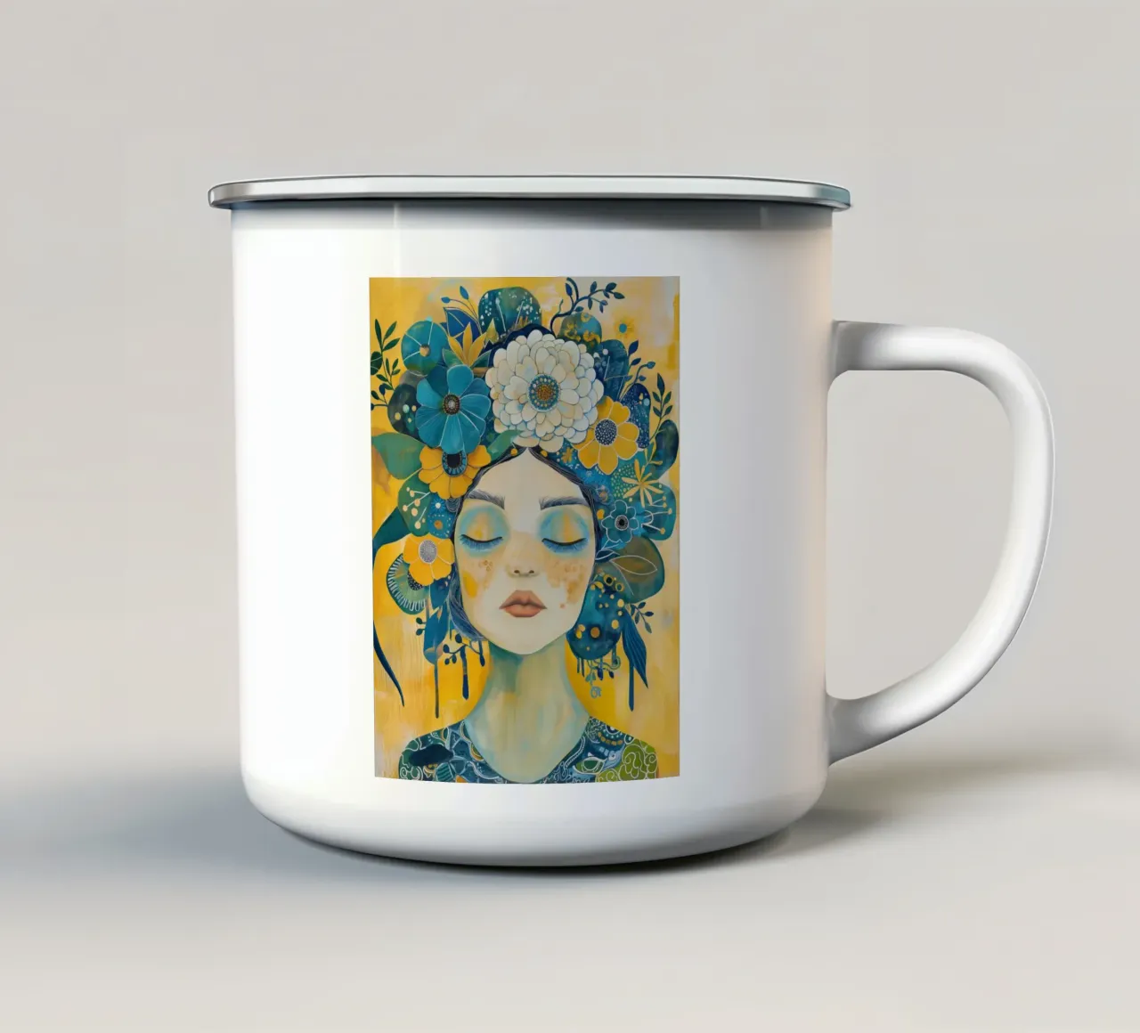 Arte da parete di Imagine tazza in smalto da Imagine