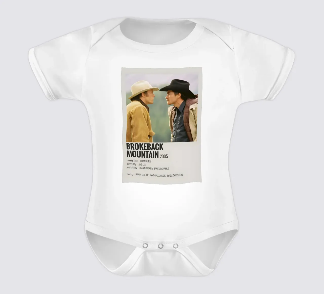 BROKEBACK MOUNTAIN 2005 body neonato maniche corte da MVFminimalist