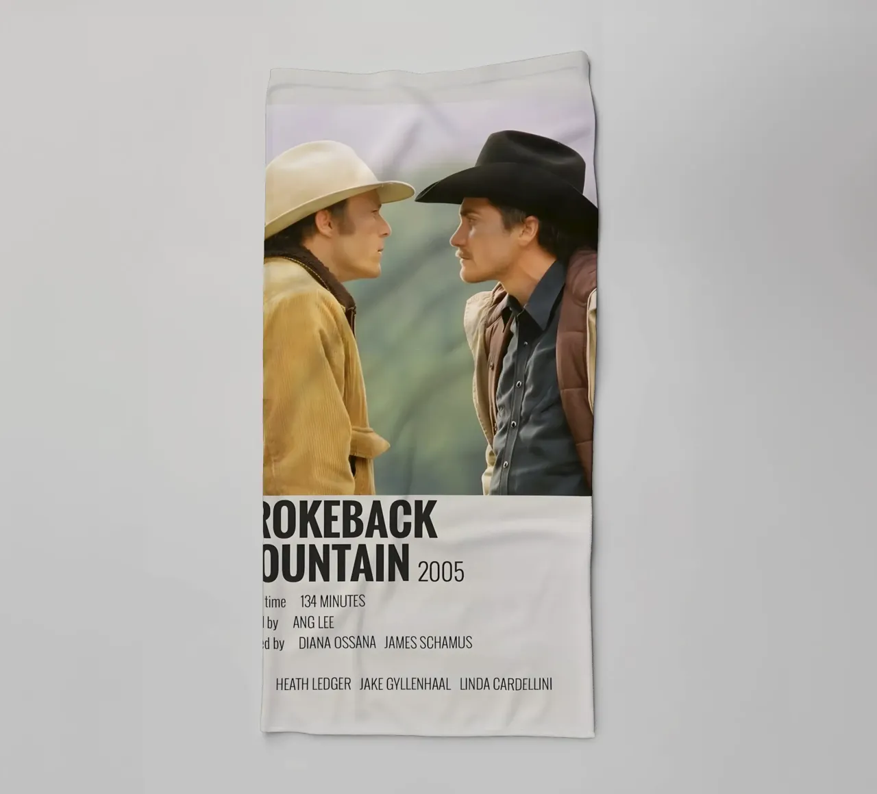 BROKEBACK MOUNTAIN 2005 asciugamano da bagno da MVFminimalist
