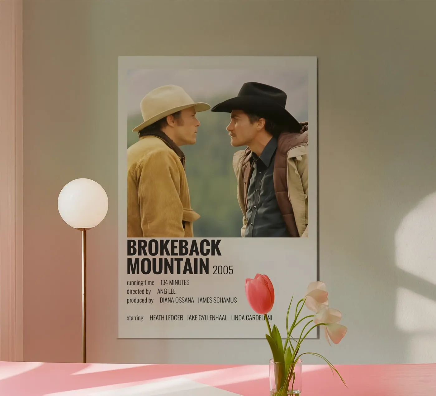 BROKEBACK MOUNTAIN 2005 poster da MVFminimalist
