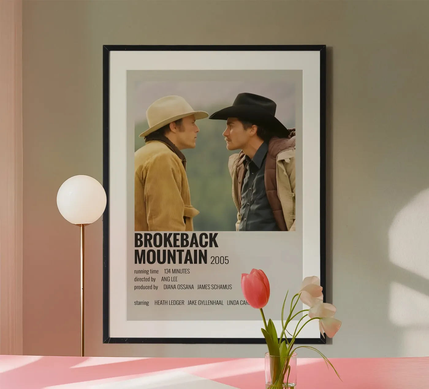 BROKEBACK MOUNTAIN 2005 poster da MVFminimalist