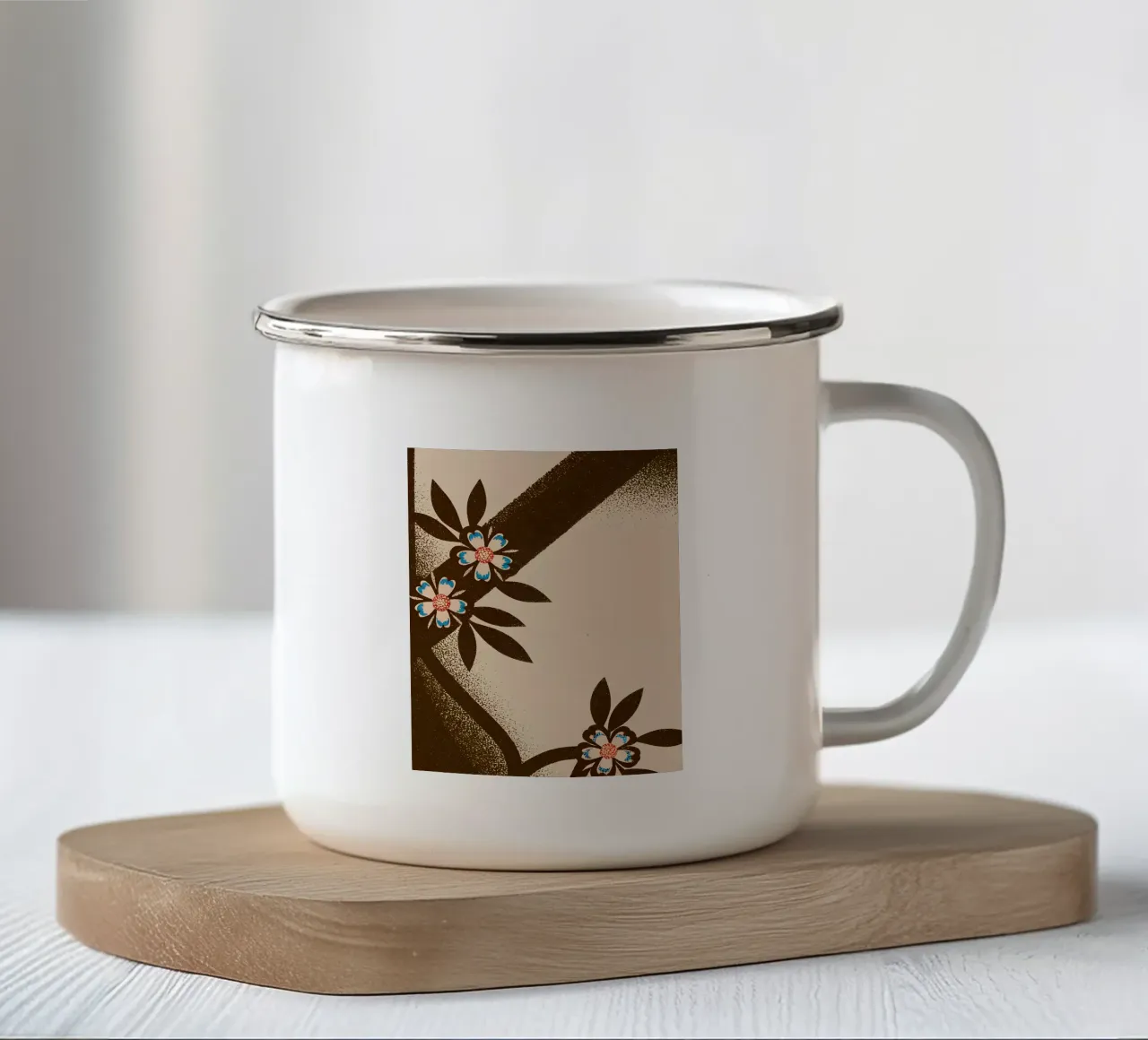 Fiore Pettern tazza in smalto da SOUL SHOP