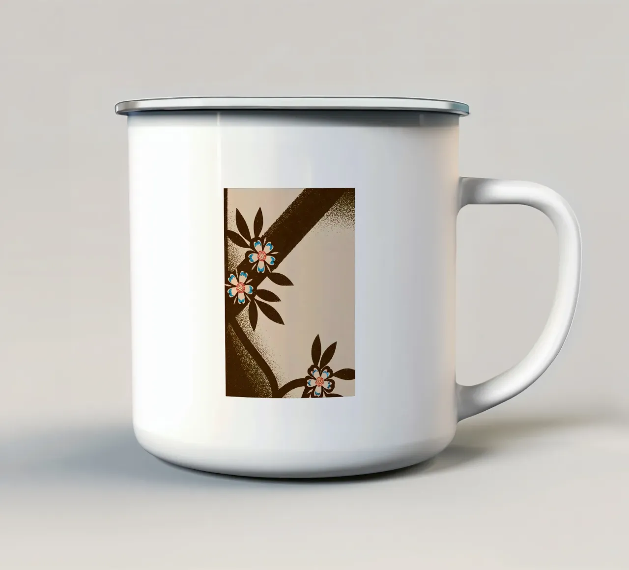 Fiore Pettern tazza in smalto da SOUL SHOP