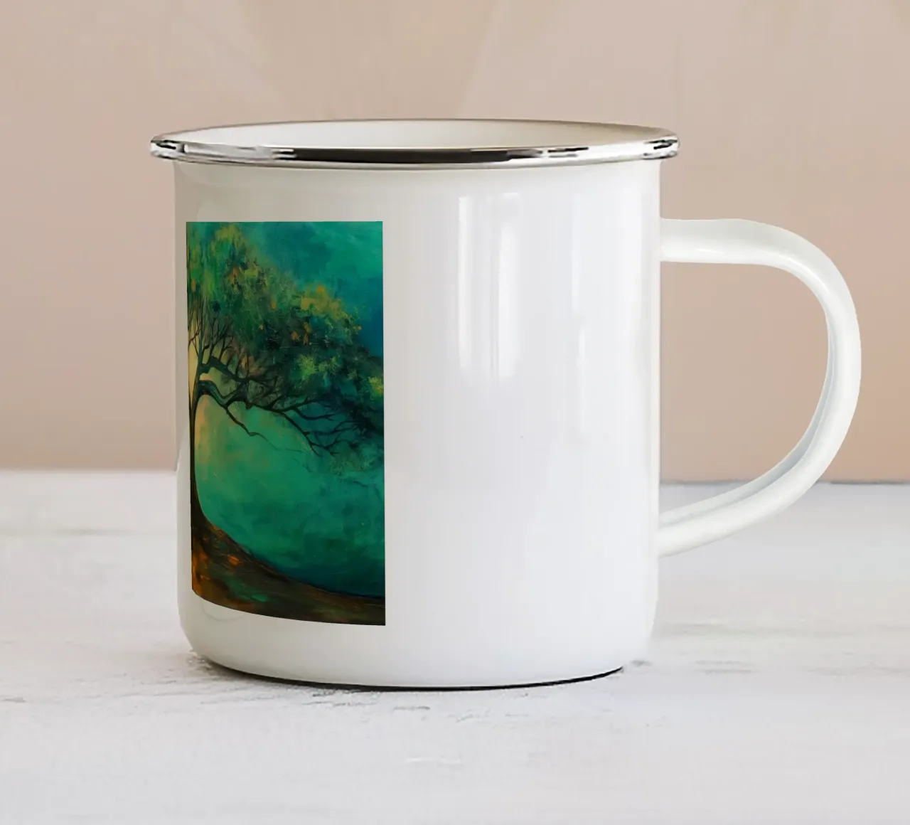 Arte da parete di Imagine tazza in smalto da Imagine