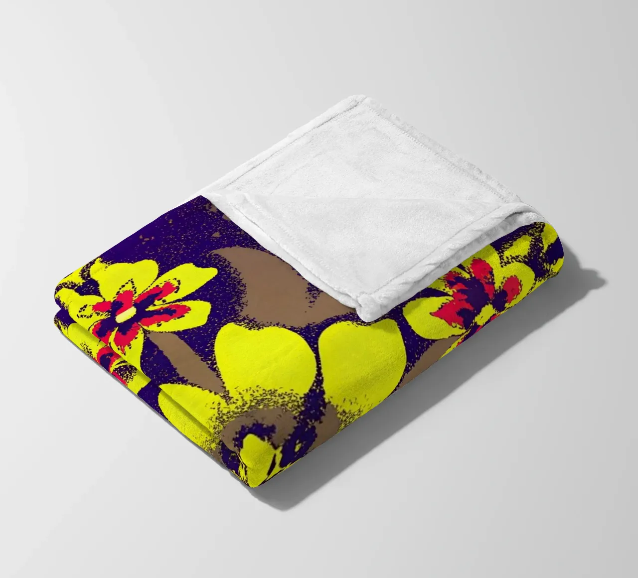 Blume Pettern Fleecedecke von SOUL SHOP