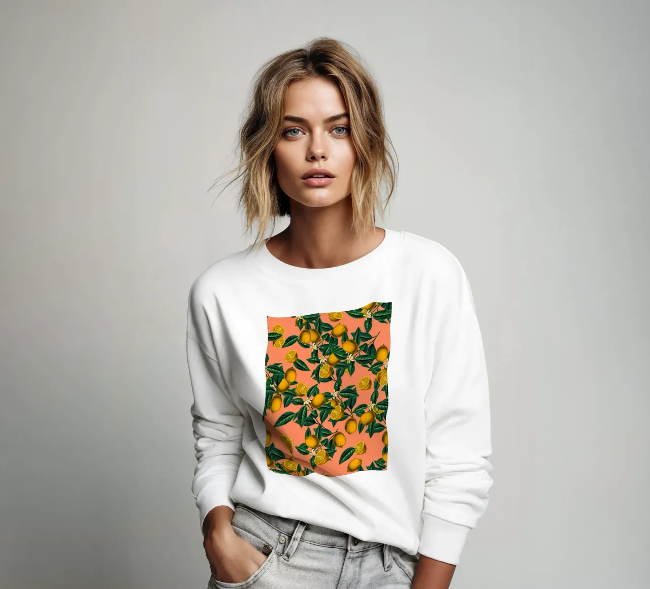 Lemon and Leaf sweatshirt by burcukorkmazyurek