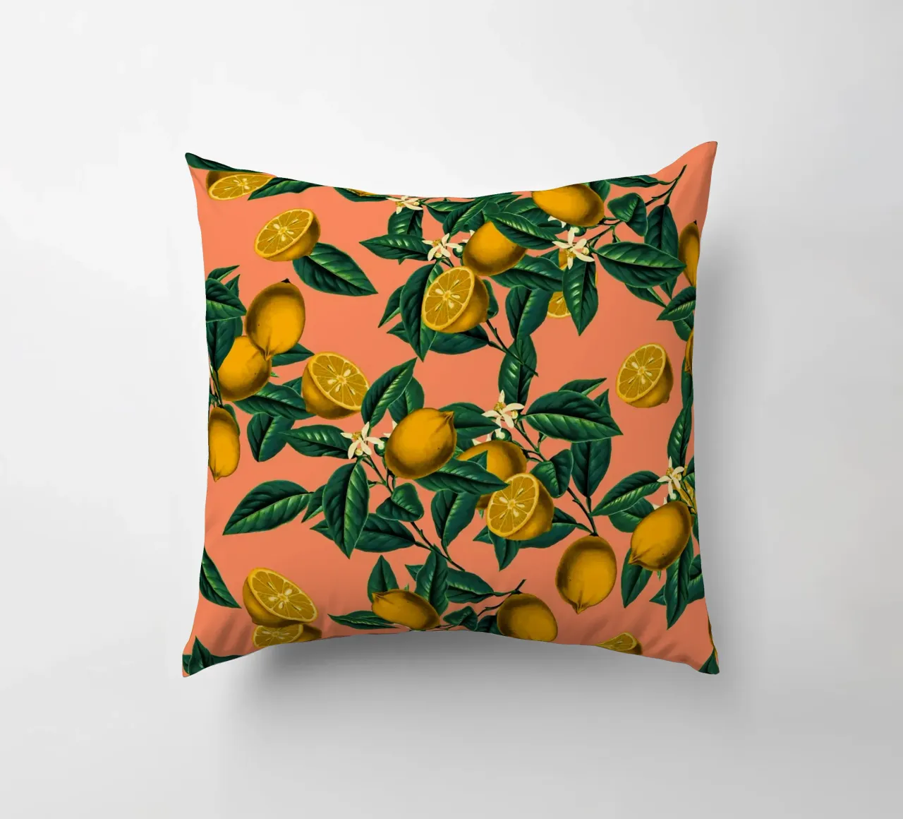 Lemon and Leaf cuscino da burcukorkmazyurek