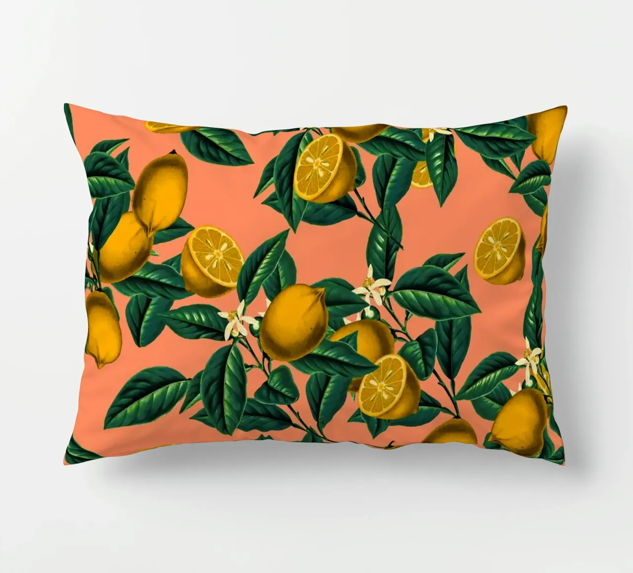 Lemon and Leaf cuscino da burcukorkmazyurek