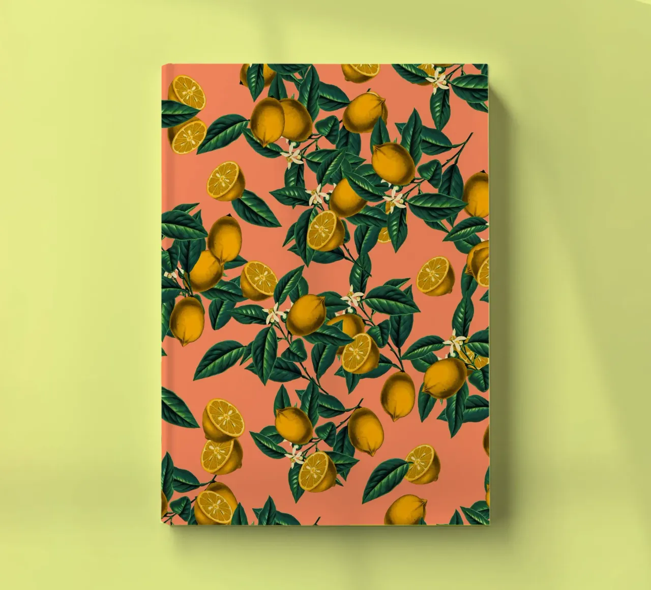 Lemon and Leaf notebook by burcukorkmazyurek