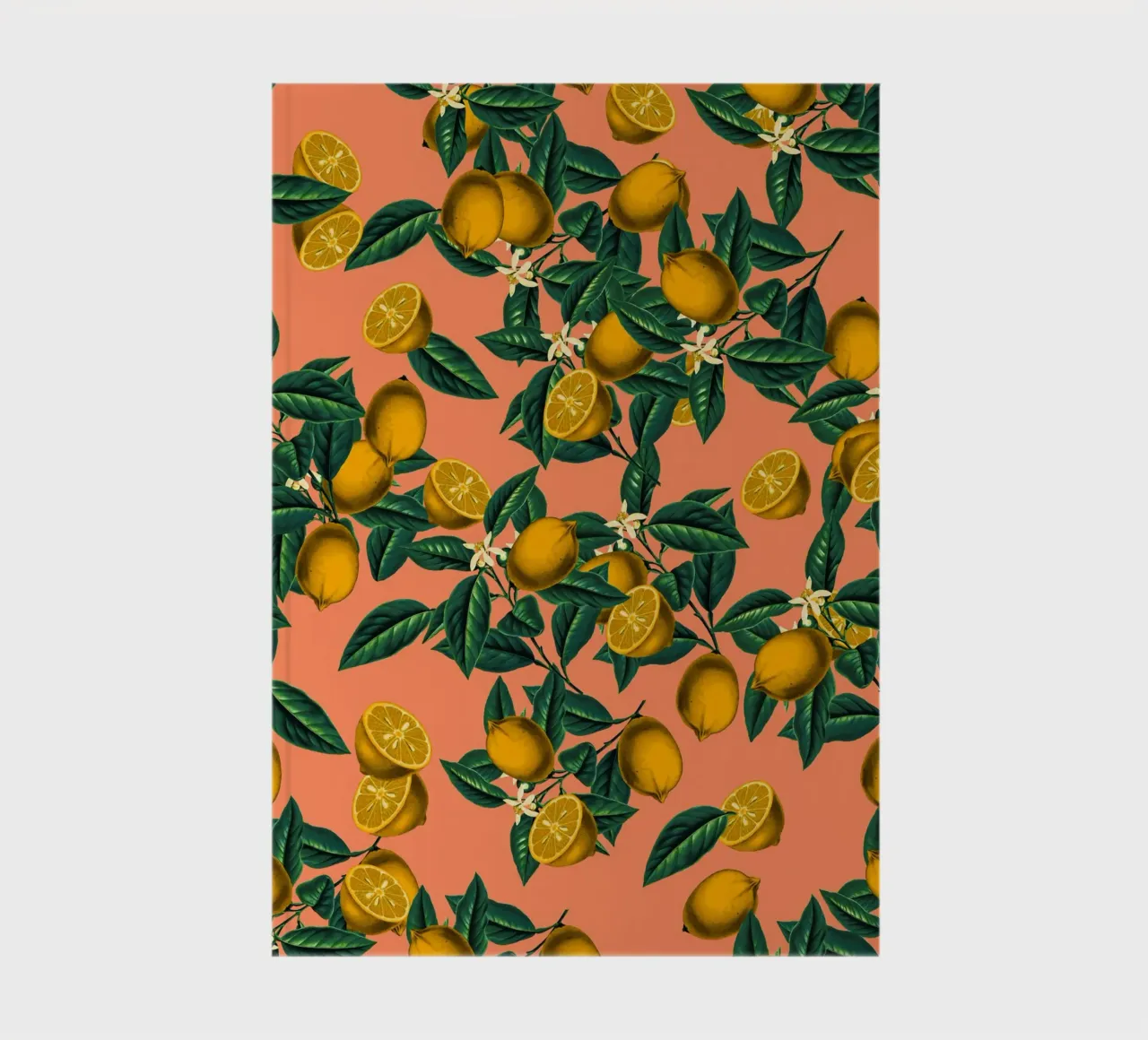 Lemon and Leaf notebook by burcukorkmazyurek