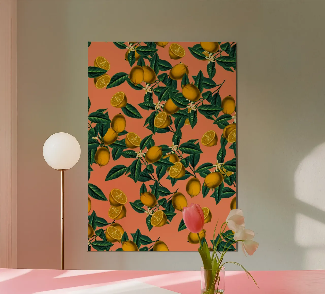 Lemon and Leaf forex plate by burcukorkmazyurek