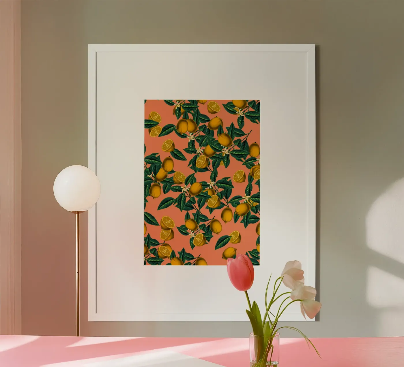 Lemon and Leaf poster da burcukorkmazyurek