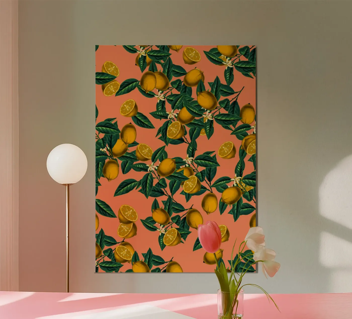 Lemon and Leaf poster da burcukorkmazyurek