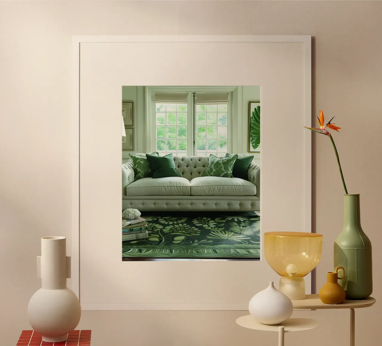 Riverbero di menta poster da PhotoVibe Decor