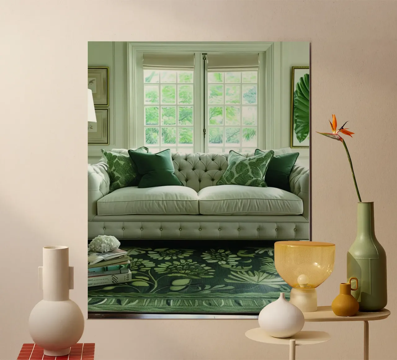 Riverbero di menta poster da PhotoVibe Decor