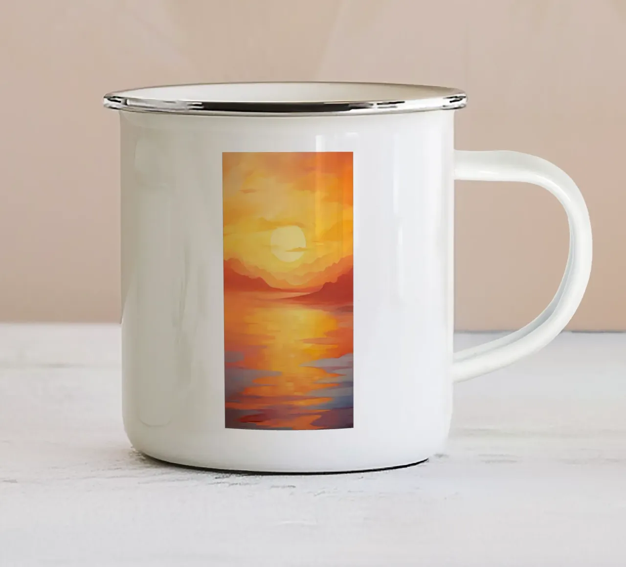 Arte da parete di Imagine tazza in smalto da Imagine