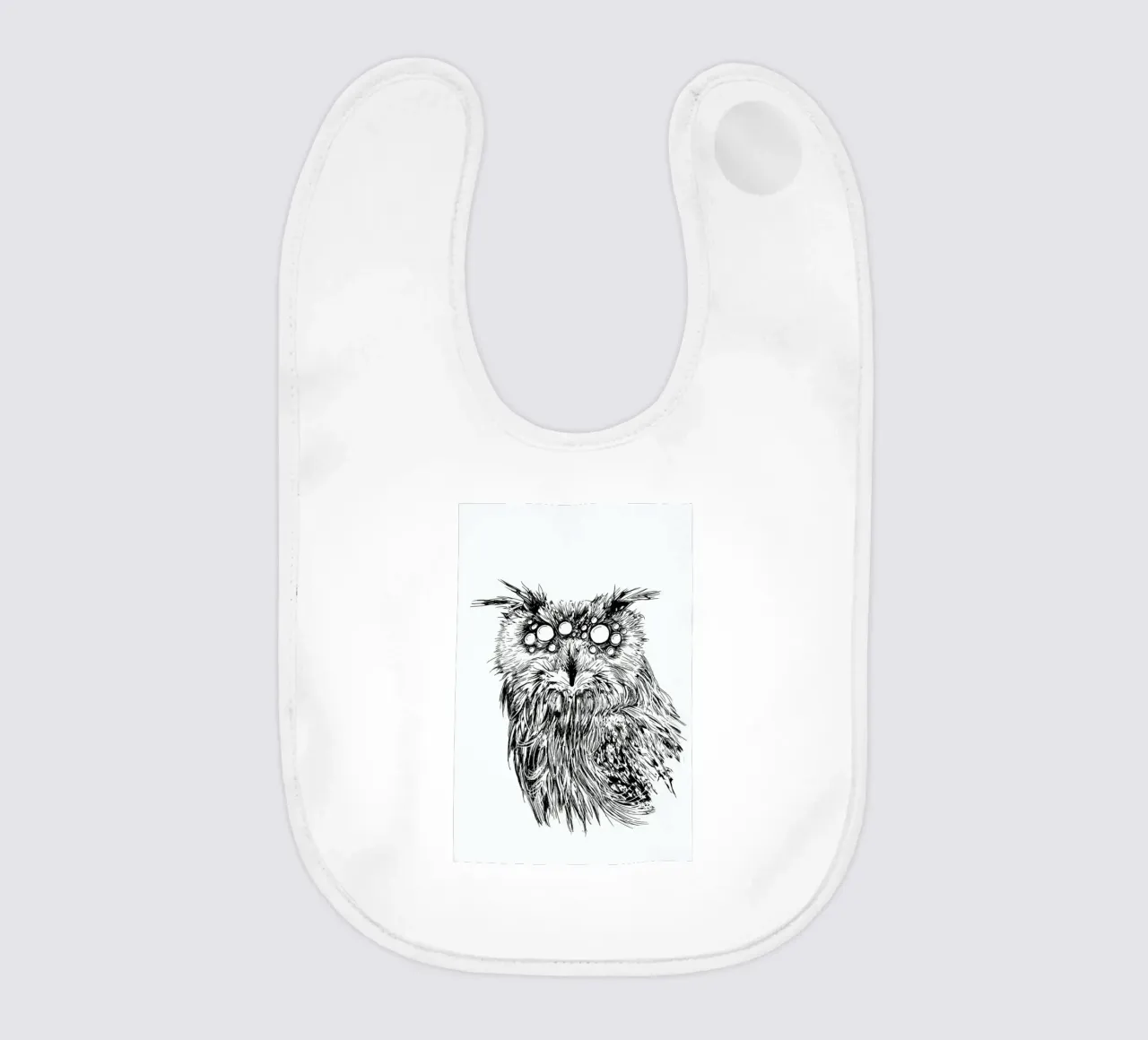Pandemia 5 baby bib by Noirt