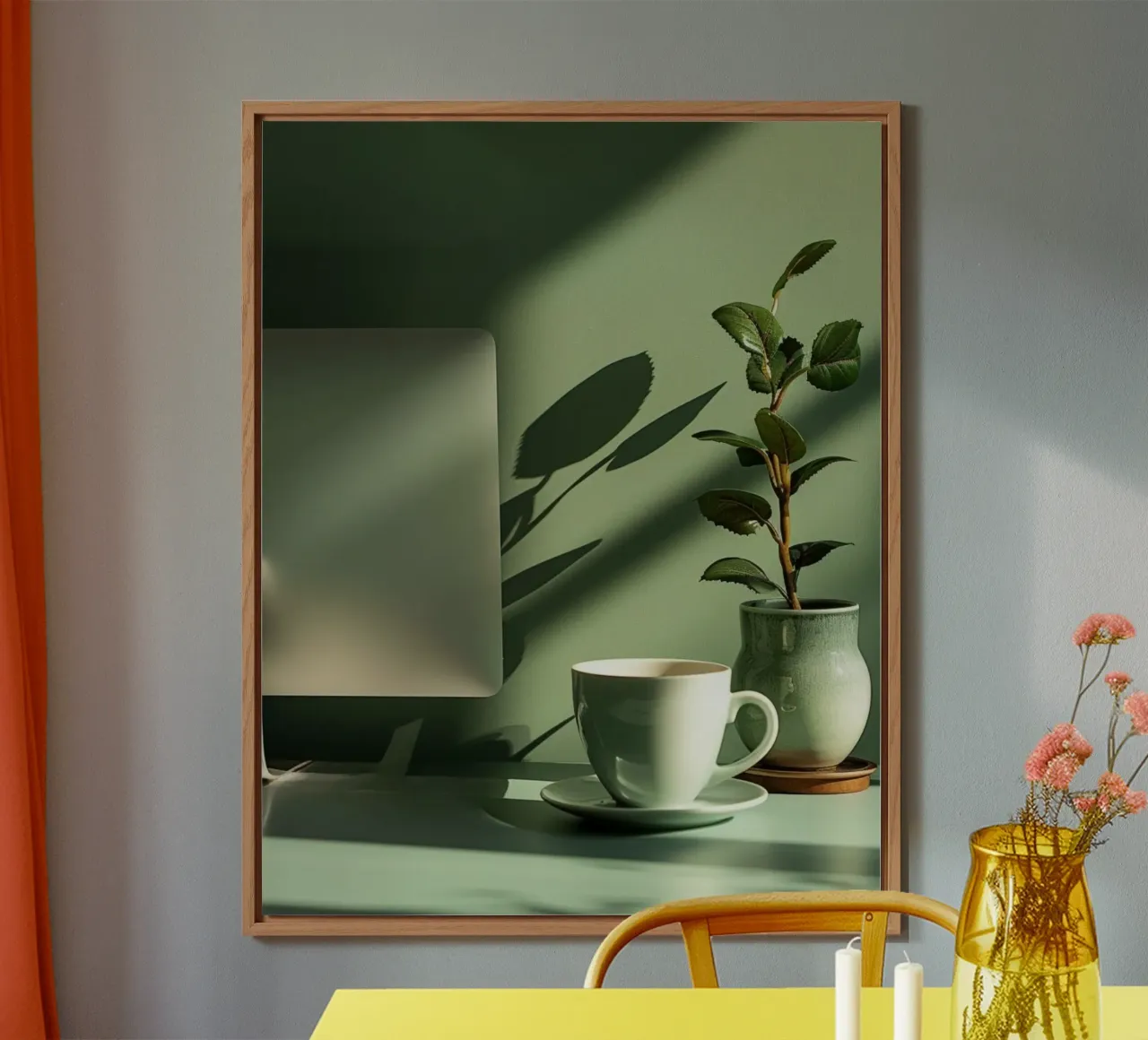 Riverbero di menta alluminio dibond da PhotoVibe Decor