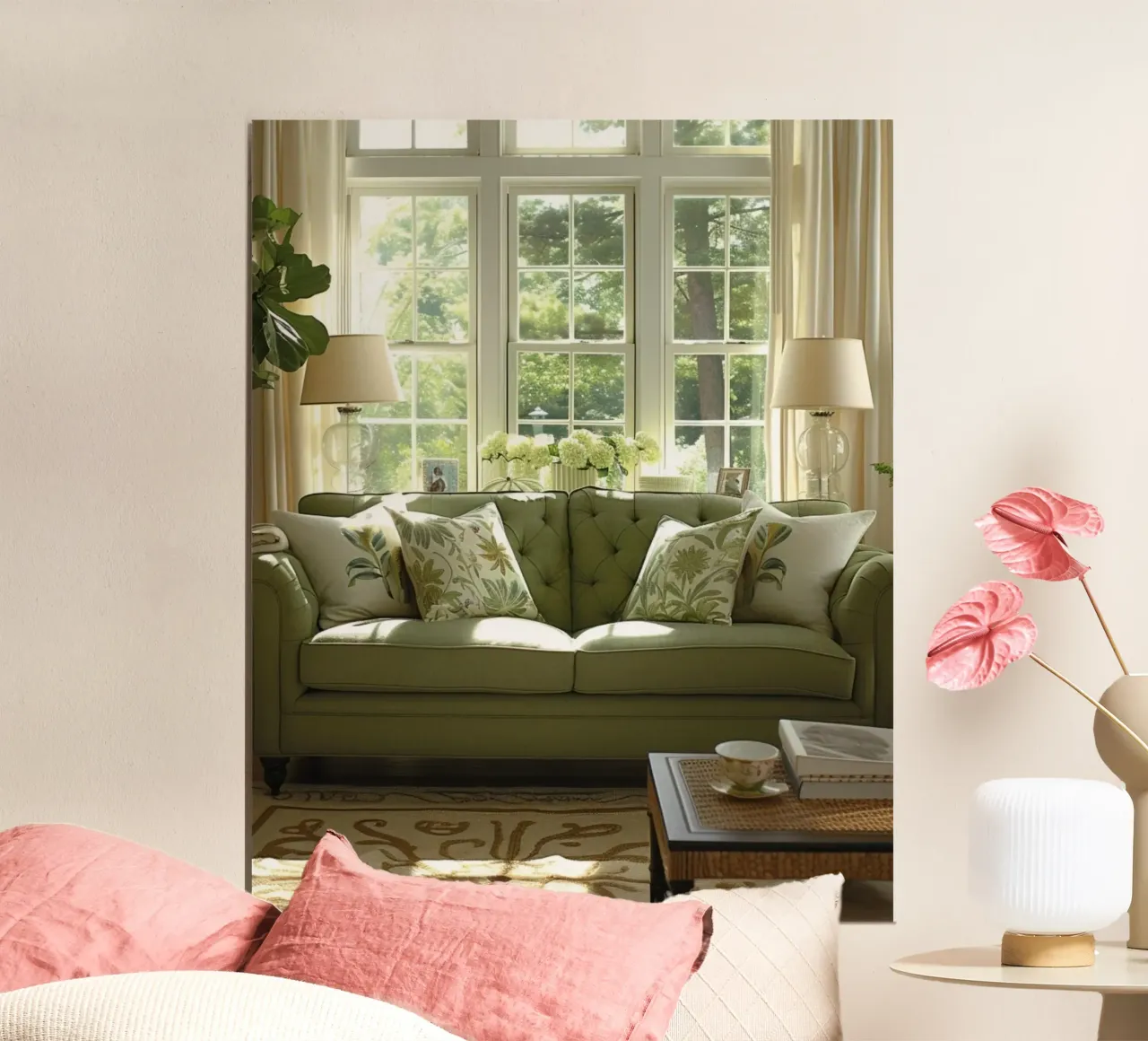 Riverbero di menta poster da PhotoVibe Decor
