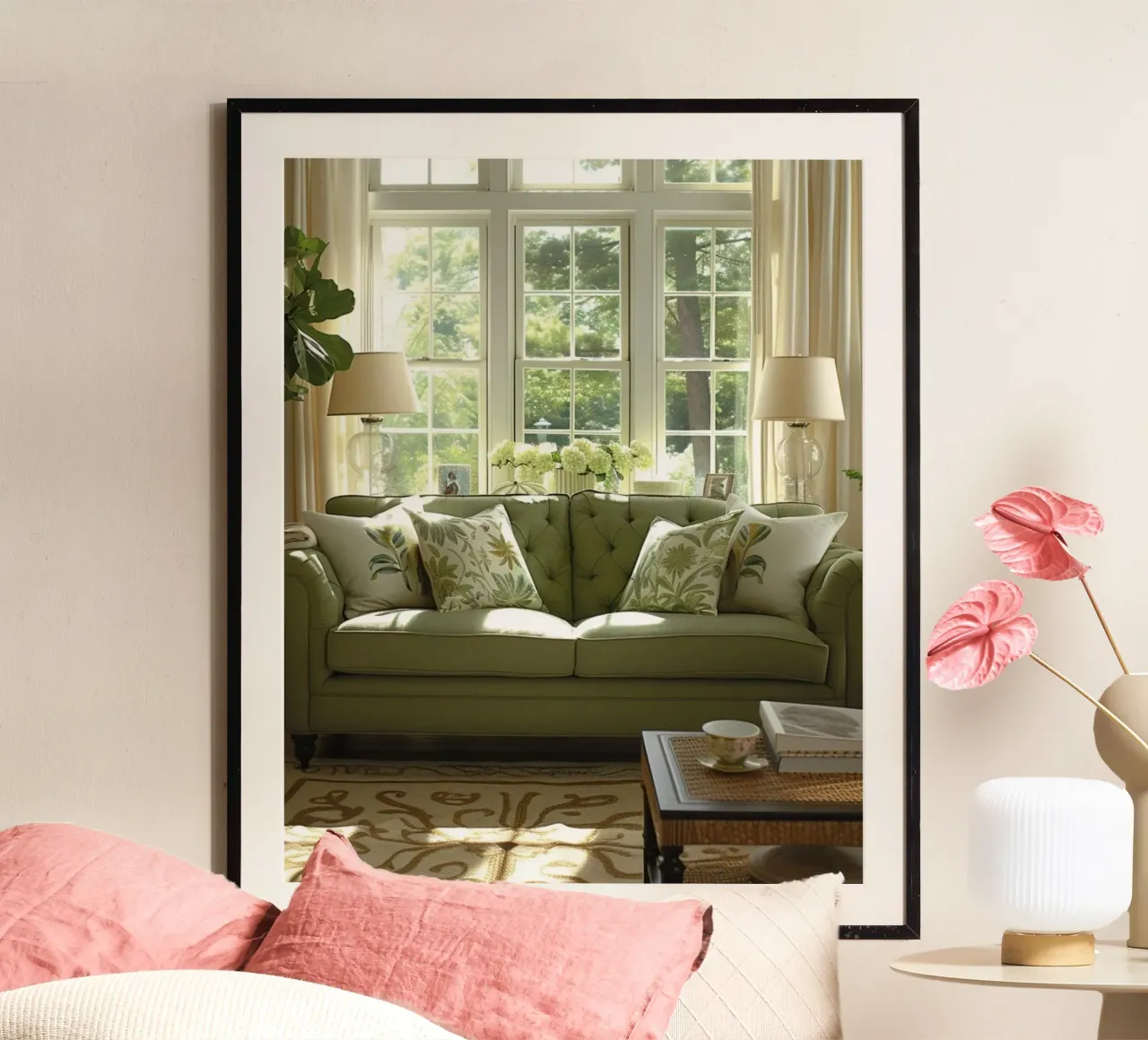 Riverbero di menta poster da PhotoVibe Decor