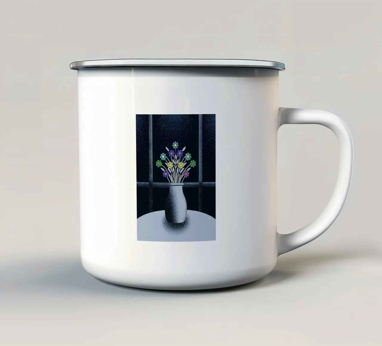 Vaso di fiori tazza in smalto da SOUL SHOP