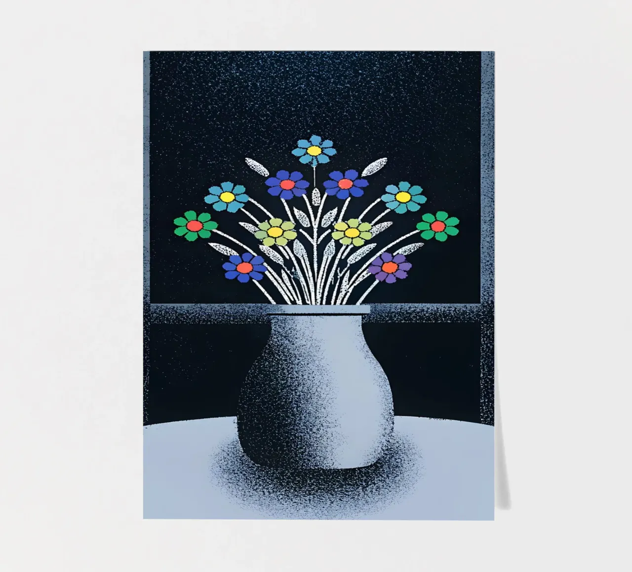 Blumenvase Stickerbogen von SOUL SHOP