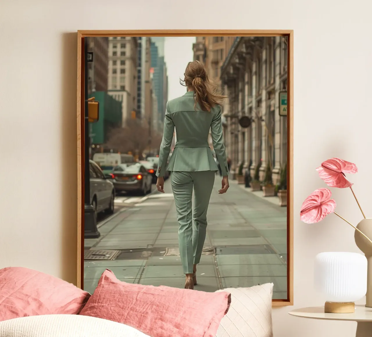 Munt mijmering canvas met Baklijst van PhotoVibe Decor