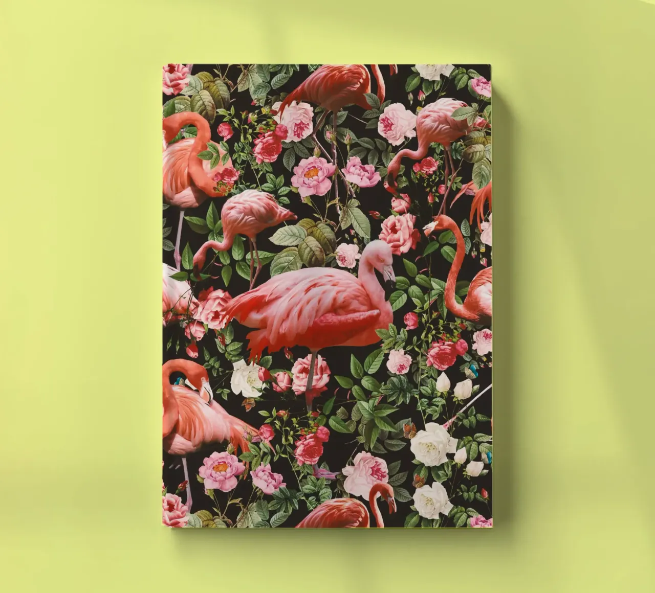 Floral and Flamingo Pattern diario da burcukorkmazyurek