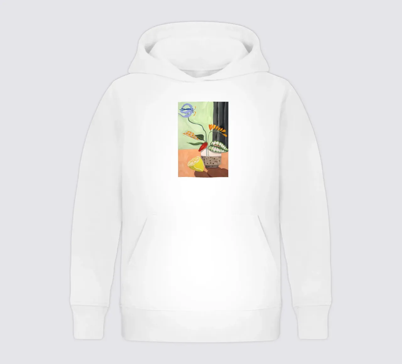 Ikebana kids hoodie by Arty Guava