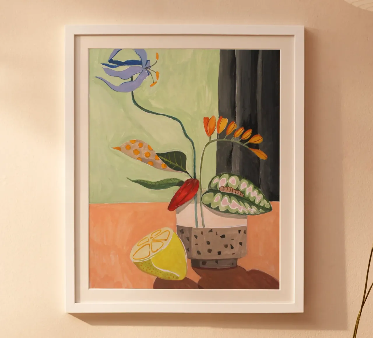 Ikebana poster con telaio in plastica da Arty Guava