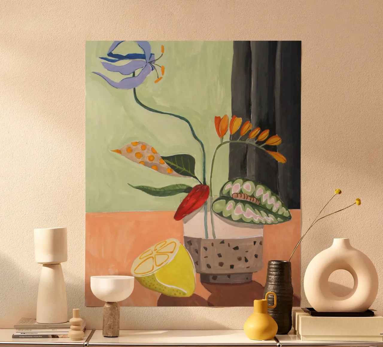 Ikebana poster con telaio in plastica da Arty Guava