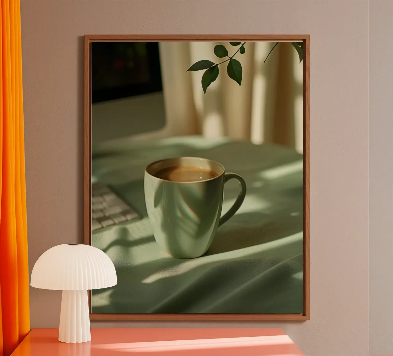 Riverbero di menta alluminio dibond da PhotoVibe Decor
