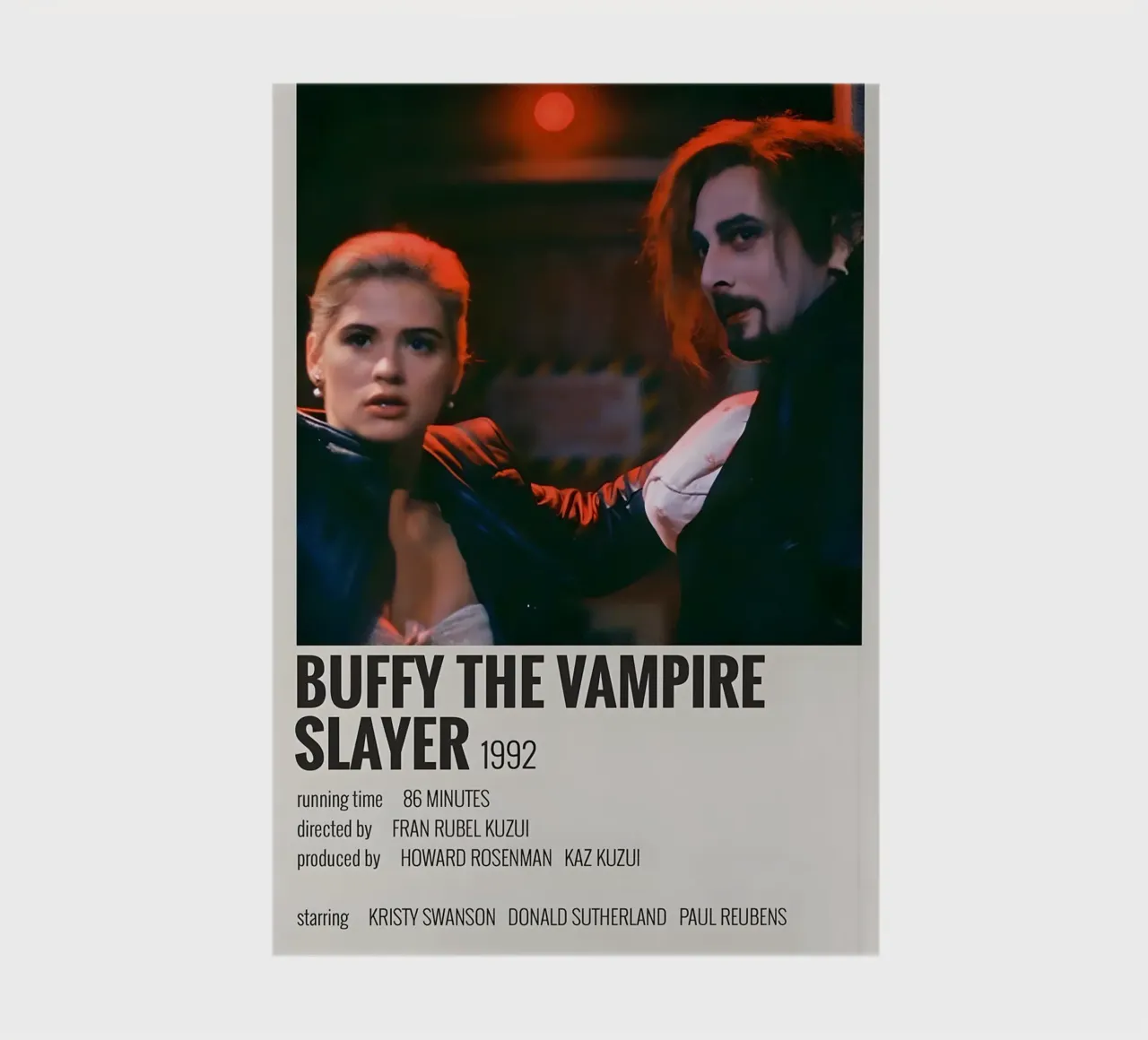 BUFFY THE VAMPIRE SLAYER 1992 diario da MVFminimalist
