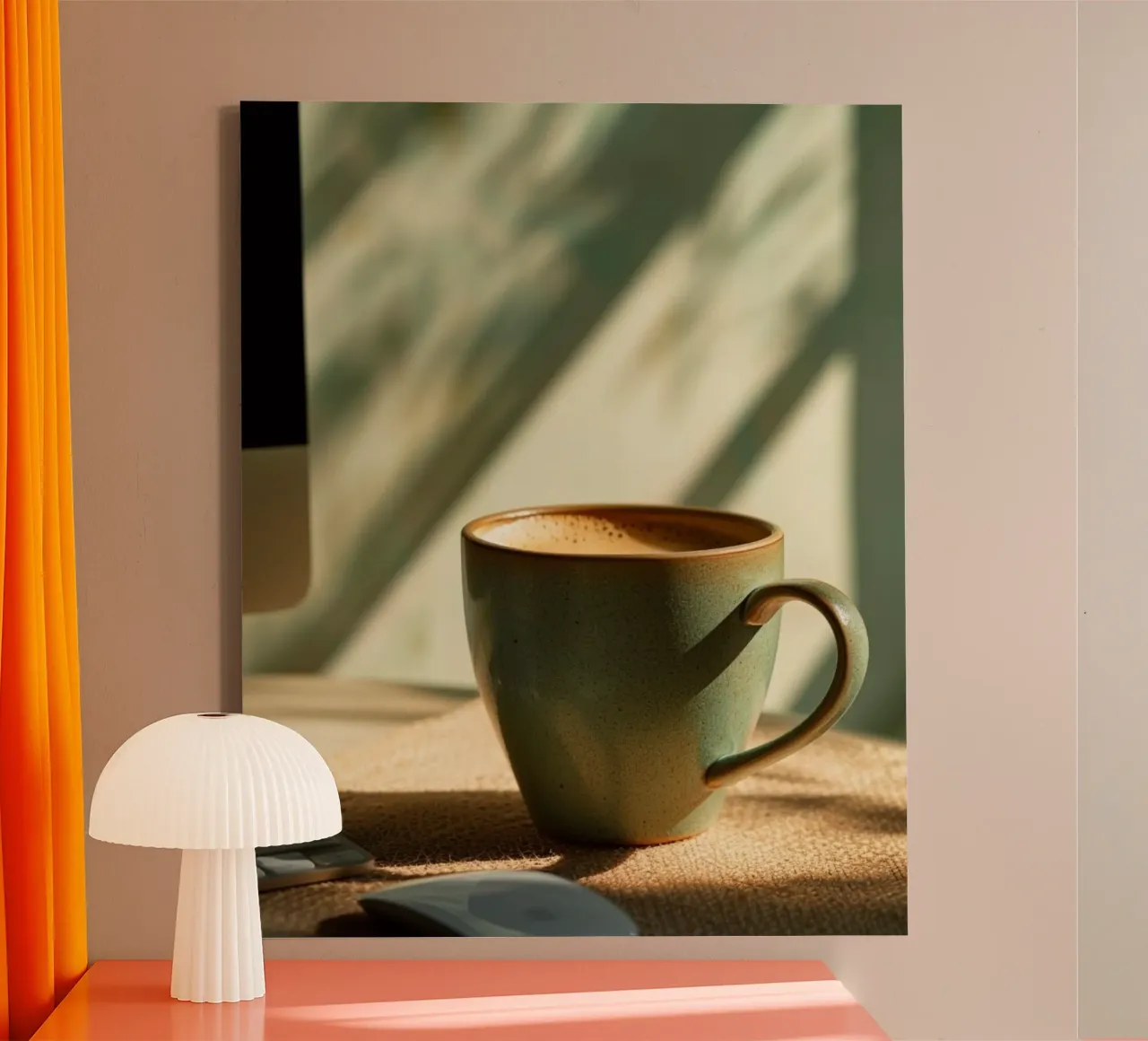 Mint Reverie canvas by PhotoVibe Decor