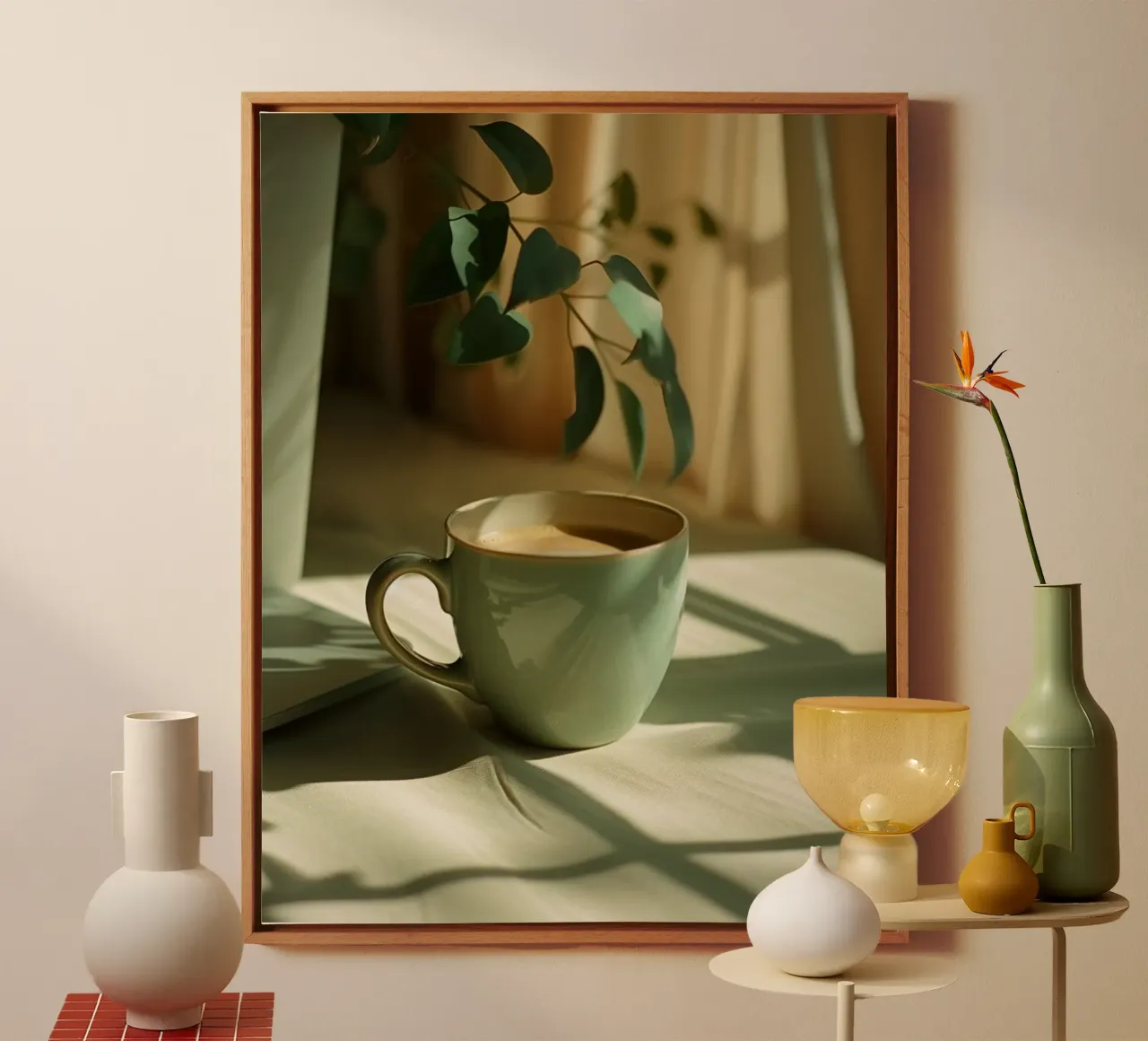 Mint Reverie canvas by PhotoVibe Decor