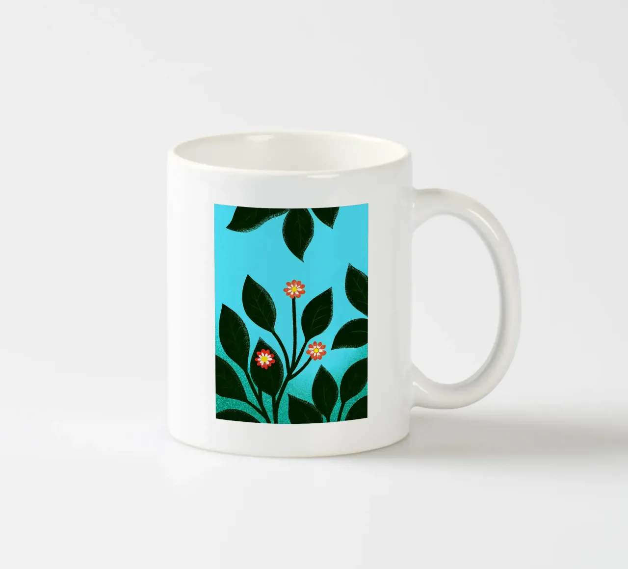 Blad- en bloemplanten keramische mok van SOUL SHOP