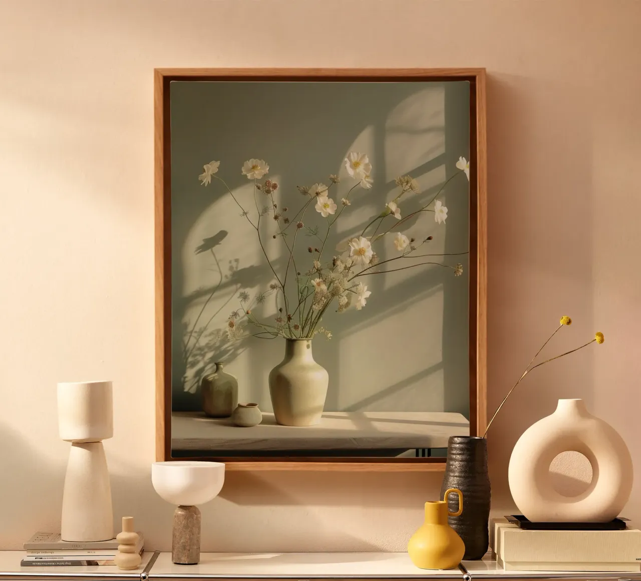 Munt mijmering canvas met Baklijst van PhotoVibe Decor