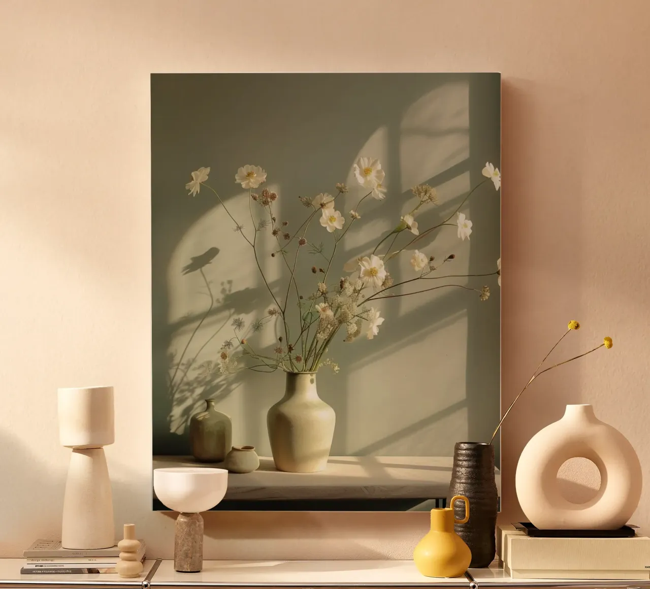 Munt mijmering canvas met Baklijst van PhotoVibe Decor