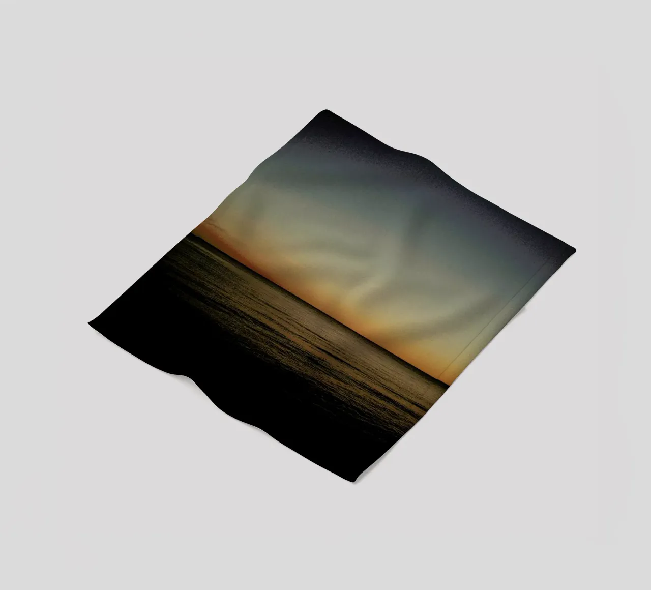 Tase of Sea Sunset II fleece blanket by Philipp Reinhard