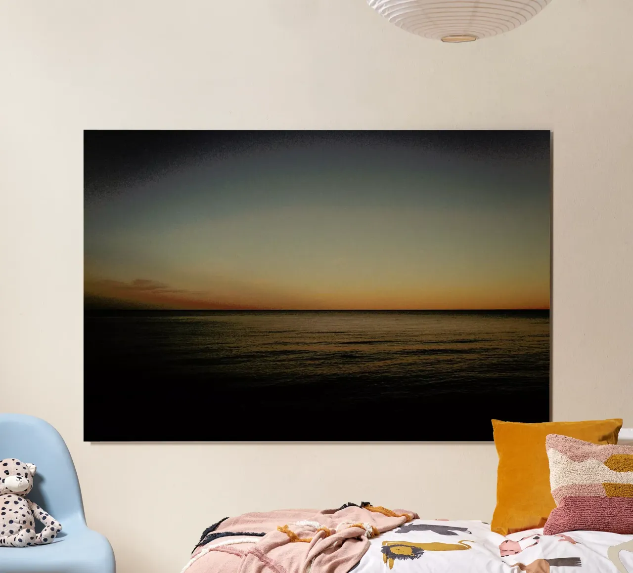 Tase of Sea Sunset II poster con marco de plástico de Philipp Reinhard