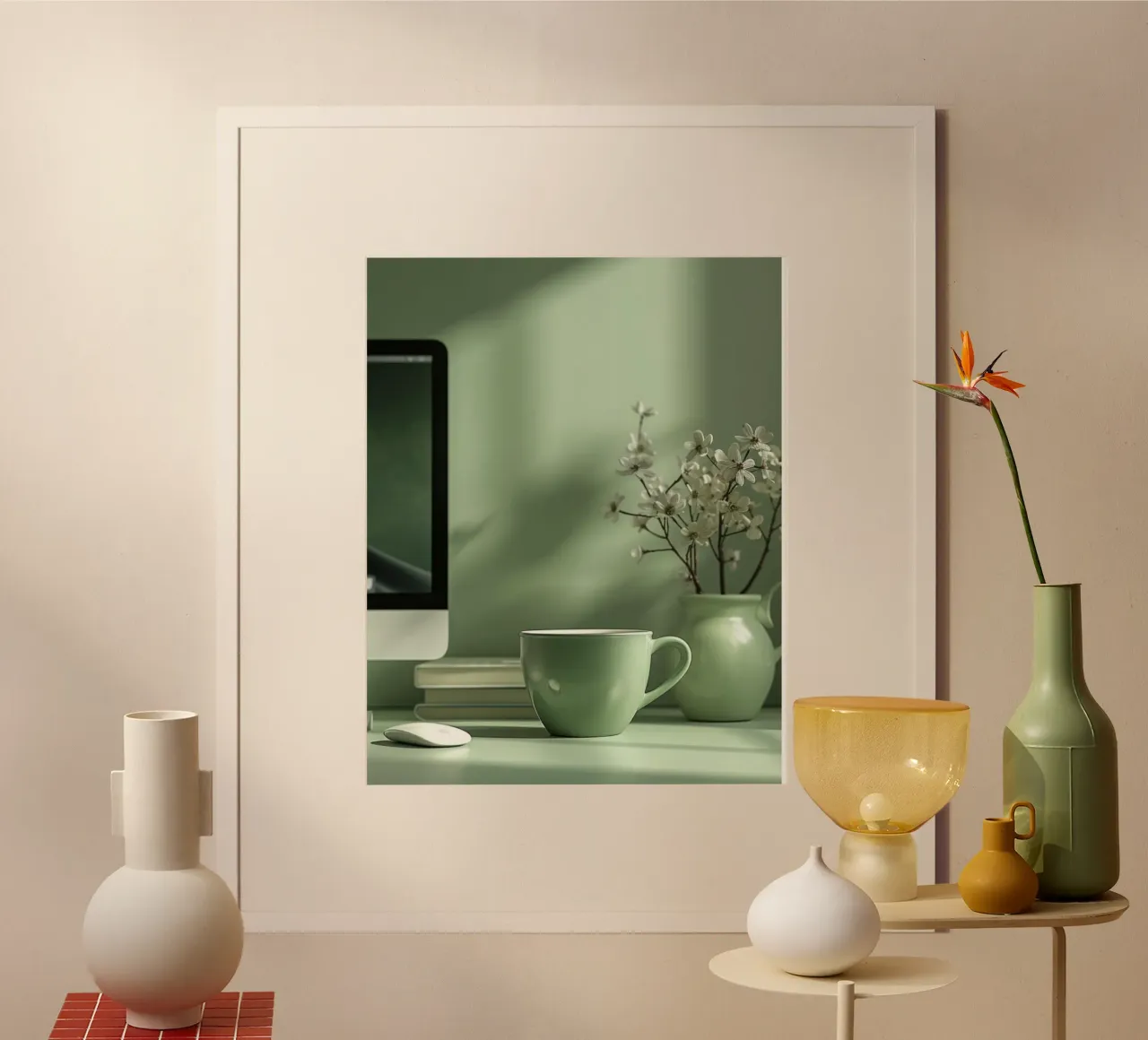 Riverbero di menta poster da PhotoVibe Decor
