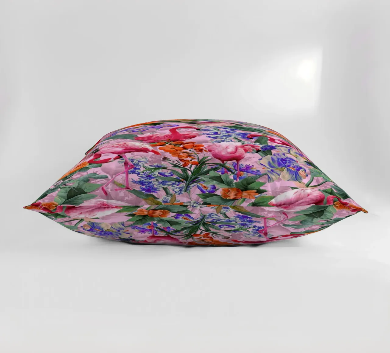 Floral and Flamingo VI Pattern cuscino da burcukorkmazyurek