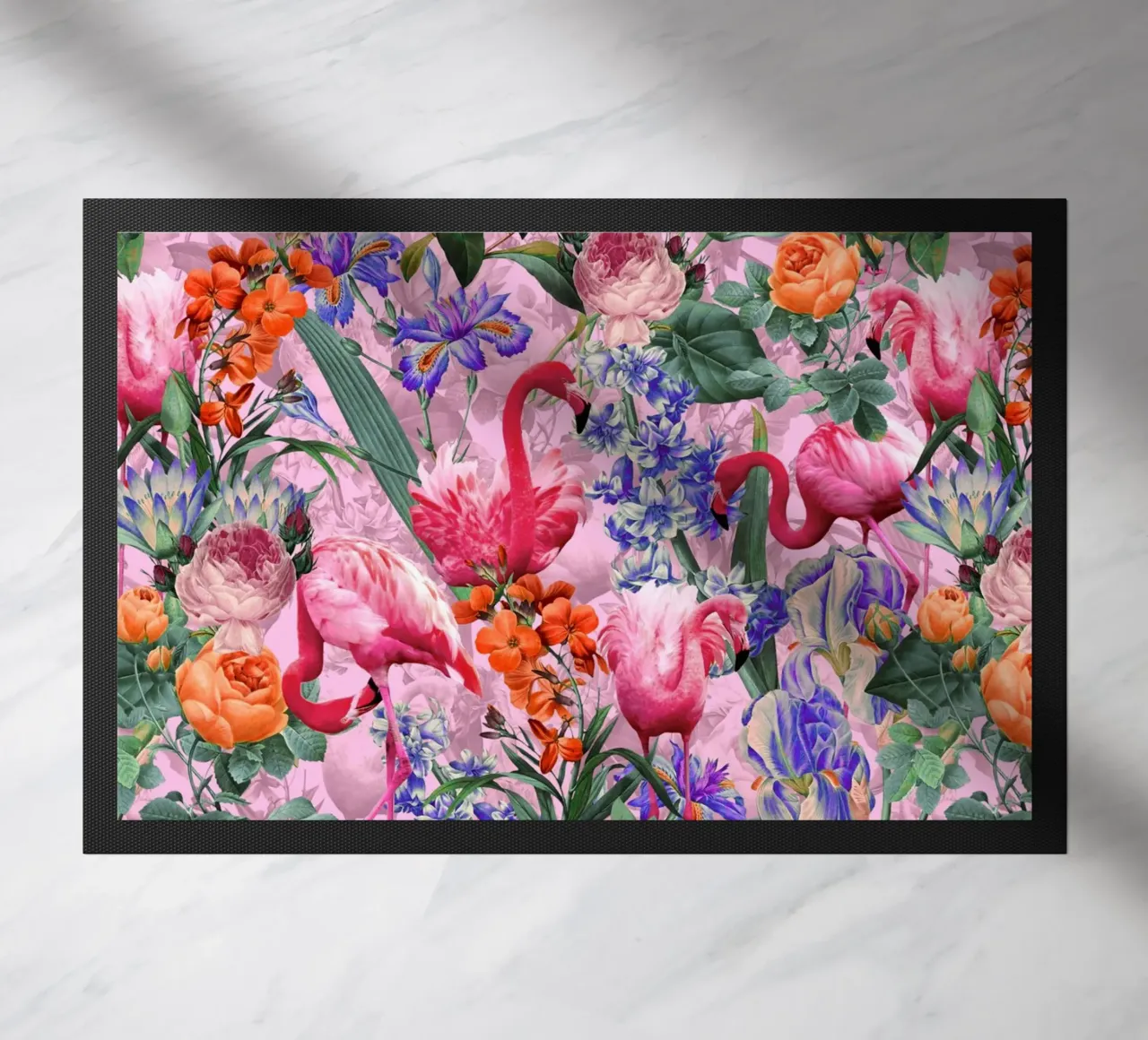 Floral and Flamingo VI Pattern zerbino da burcukorkmazyurek